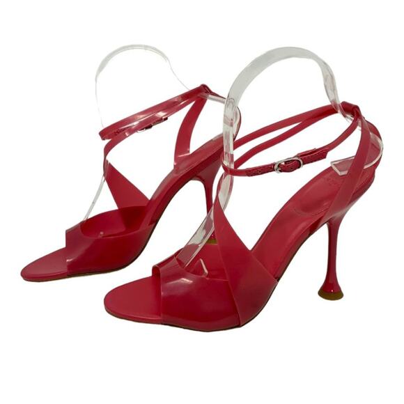 Marc Fisher Claudie Pink Strappy Jelly Sandal Size 7.5 NWT $130 MSRP - Picture 5 of 7